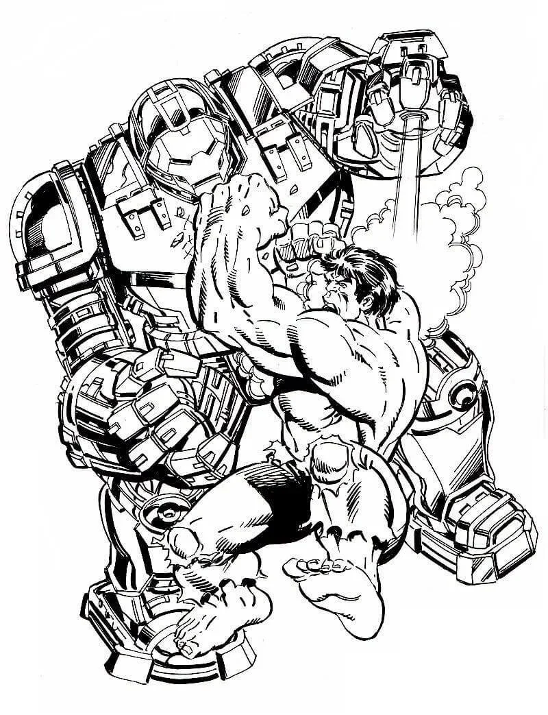 Desenhos de Hulkbuster Para Colorir 10