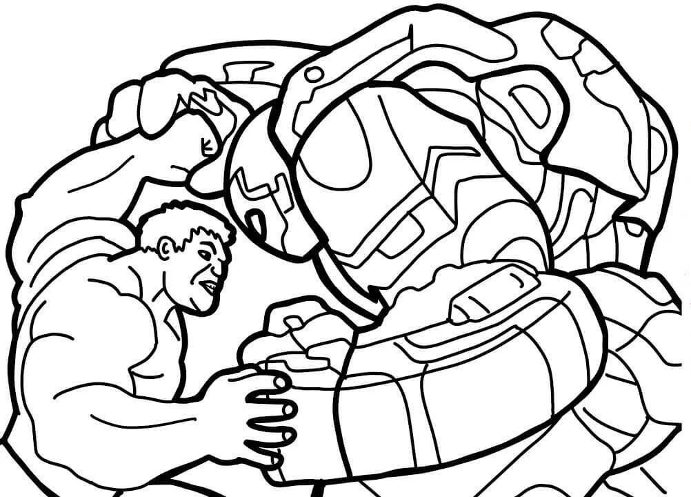 Desenhos de Hulkbuster Para Colorir 11