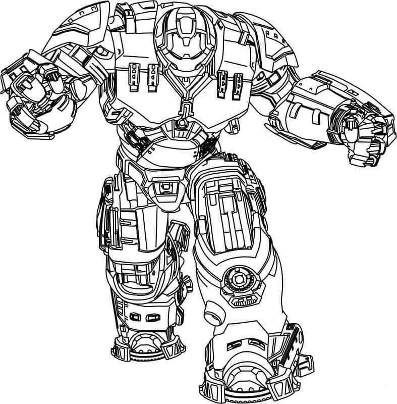 Desenhos de Hulkbuster Para Colorir