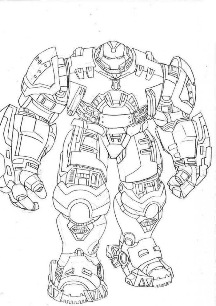 Desenhos de Hulkbuster Para Colorir 3