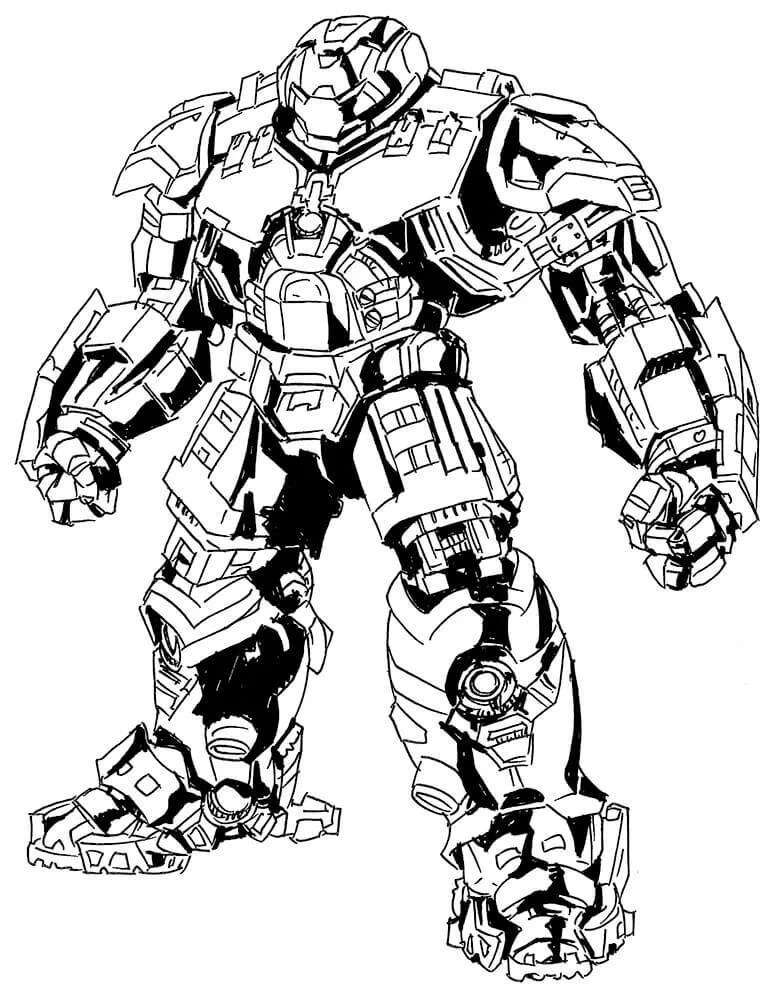 Desenhos de Hulkbuster Para Colorir 5