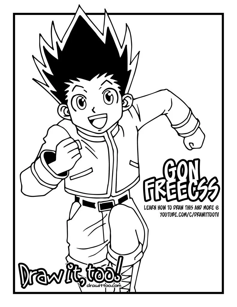 Desenhos de Hunter x Hunter Para Colorir 13