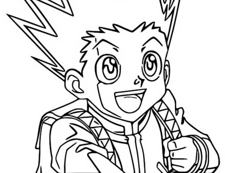 Desenhos de Hunter x Hunter Para Colorir 24