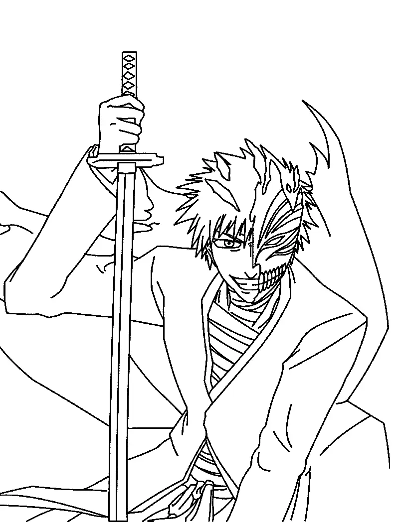 Desenhos de Ichigo Para Colorir 12