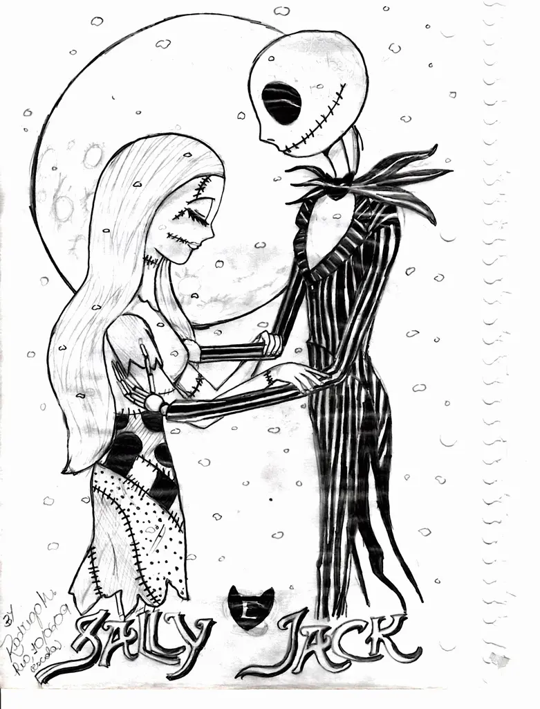 Desenhos de Jack Skellington Para Colorir 11