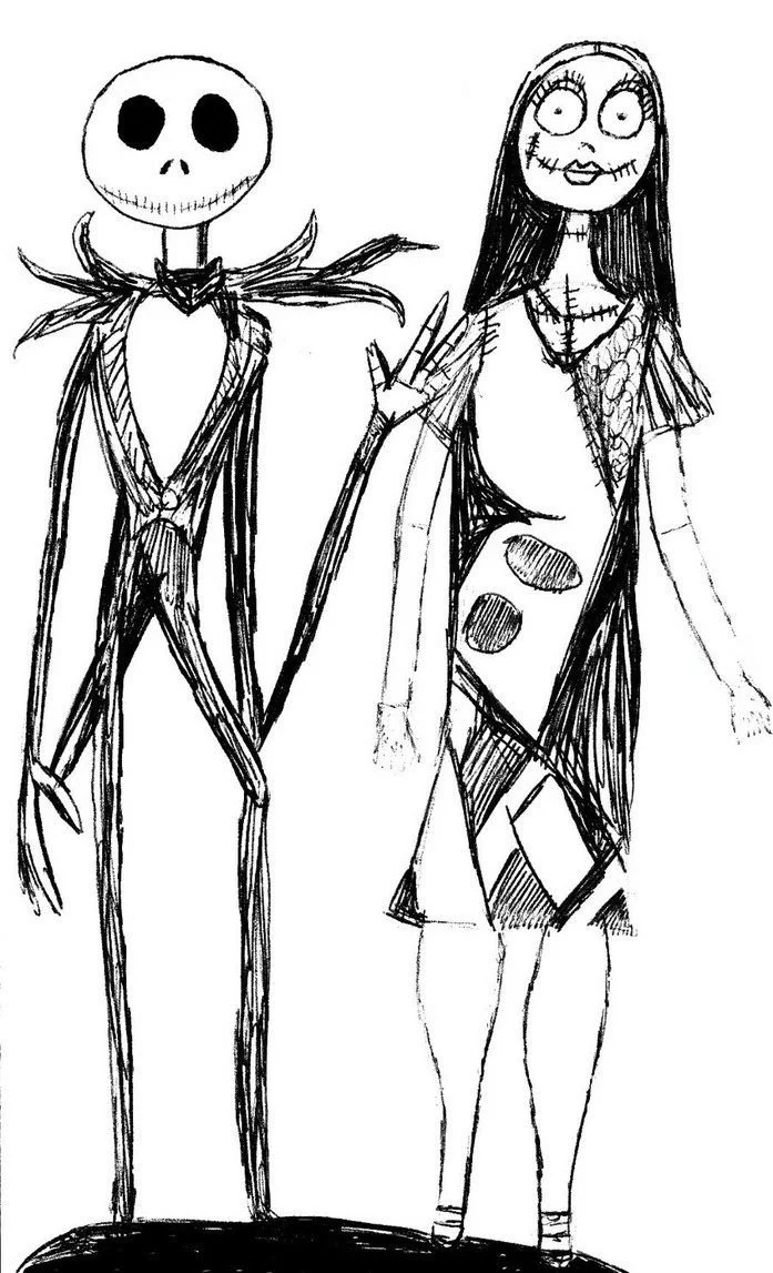 Desenhos de Jack Skellington Para Colorir 15