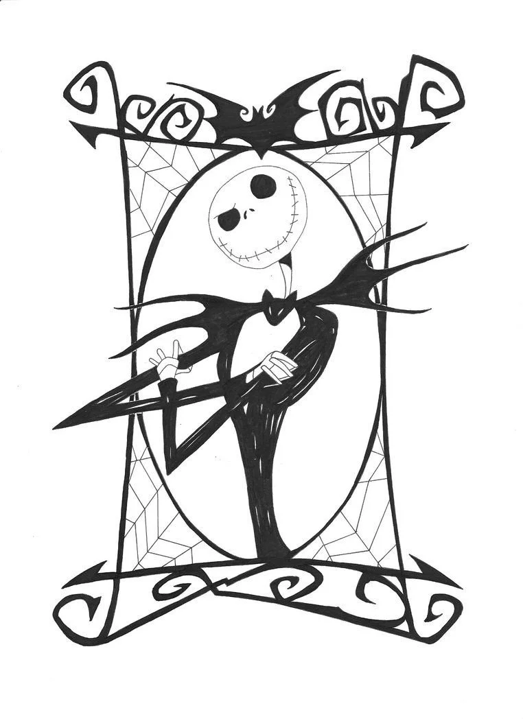 Desenhos de Jack Skellington Para Colorir 17