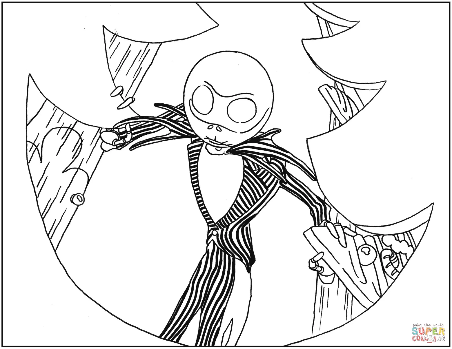 Desenhos de Jack Skellington Para Colorir 24