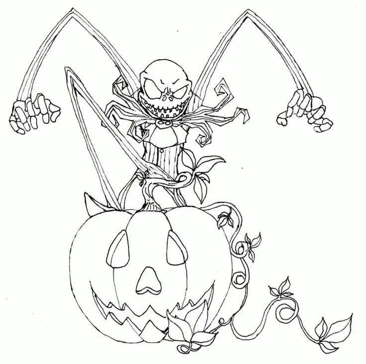 Desenhos de Jack Skellington Para Colorir 26