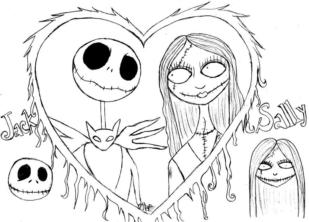 Desenhos de Jack Skellington Para Colorir 29