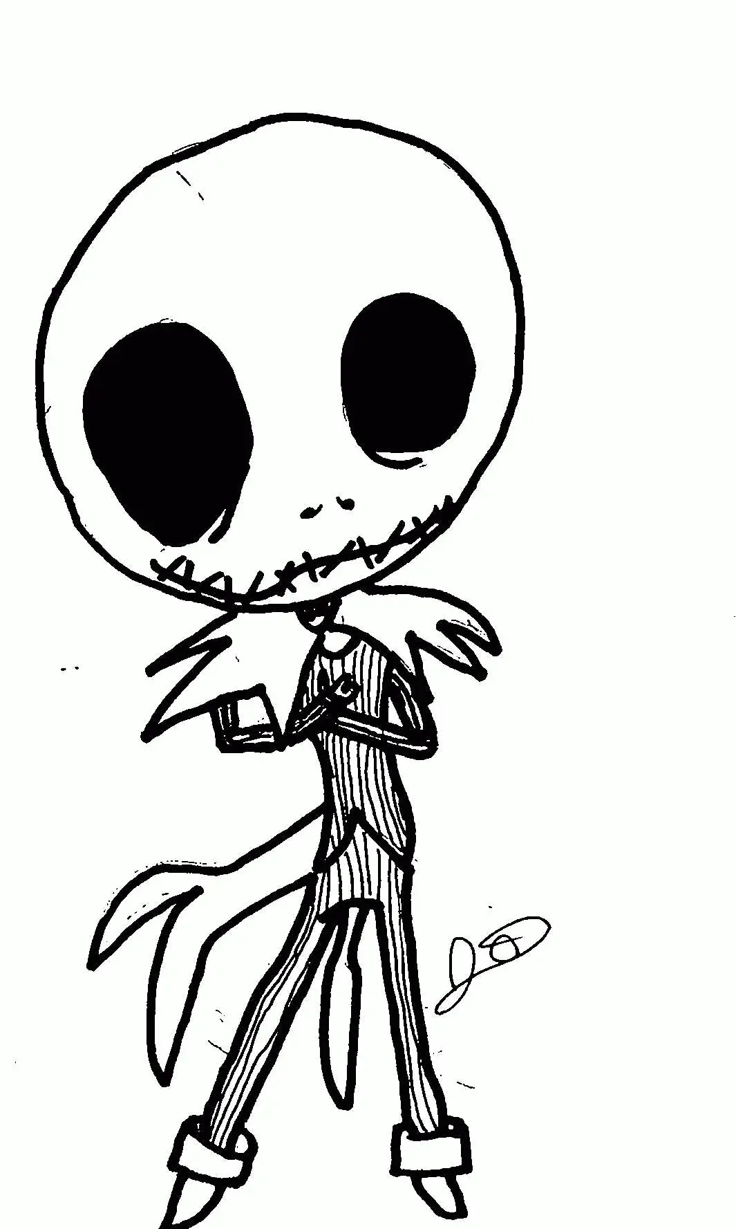 Desenhos de Jack Skellington Para Colorir 34