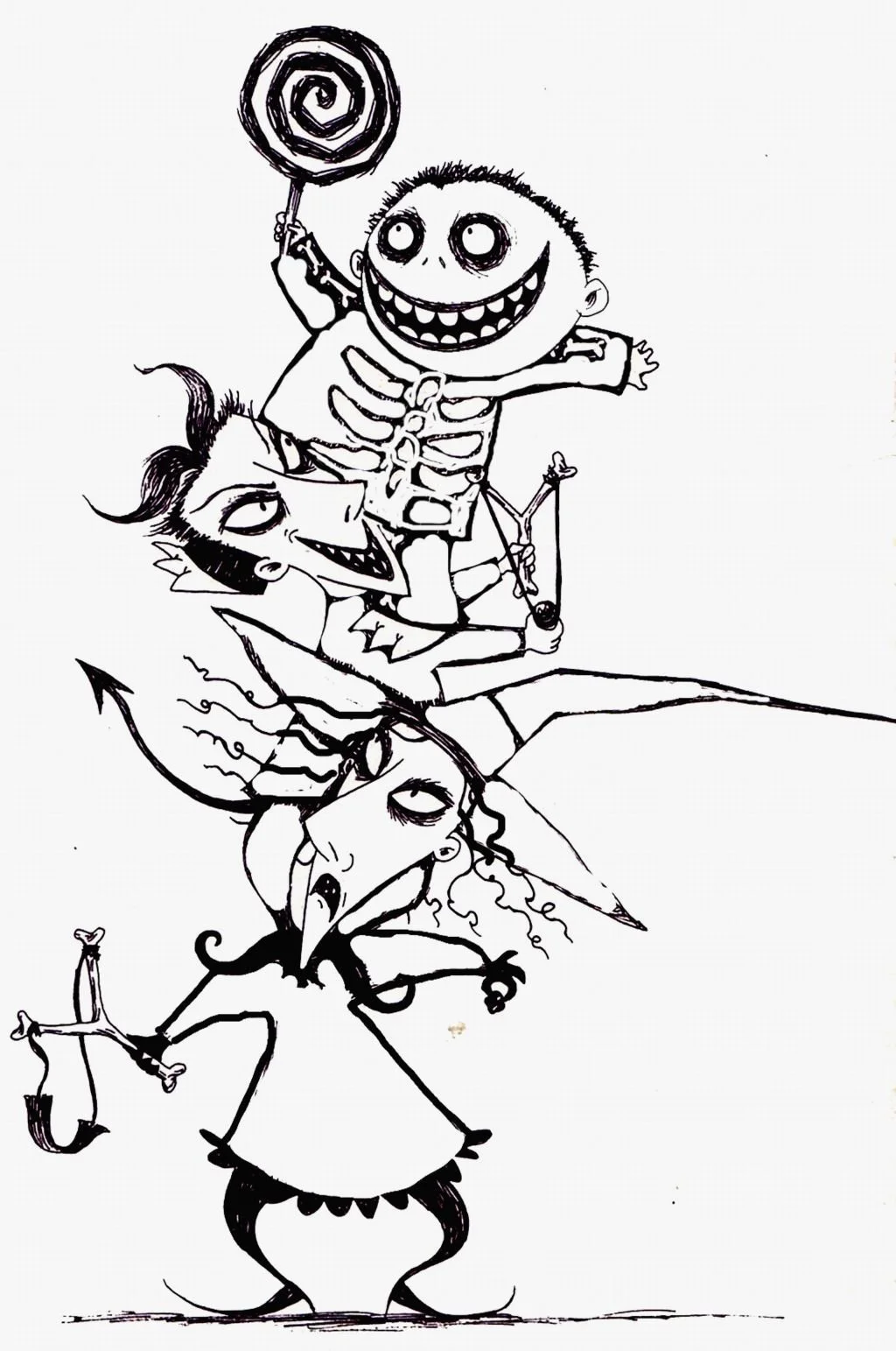 Desenhos de Jack Skellington Para Colorir 9