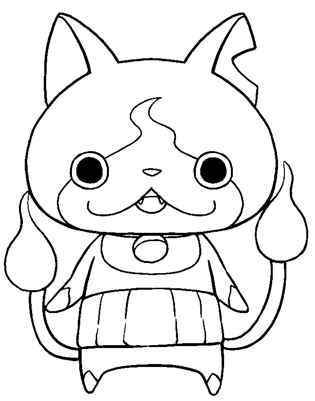 Desenhos de Jibanyan Para Colorir 10