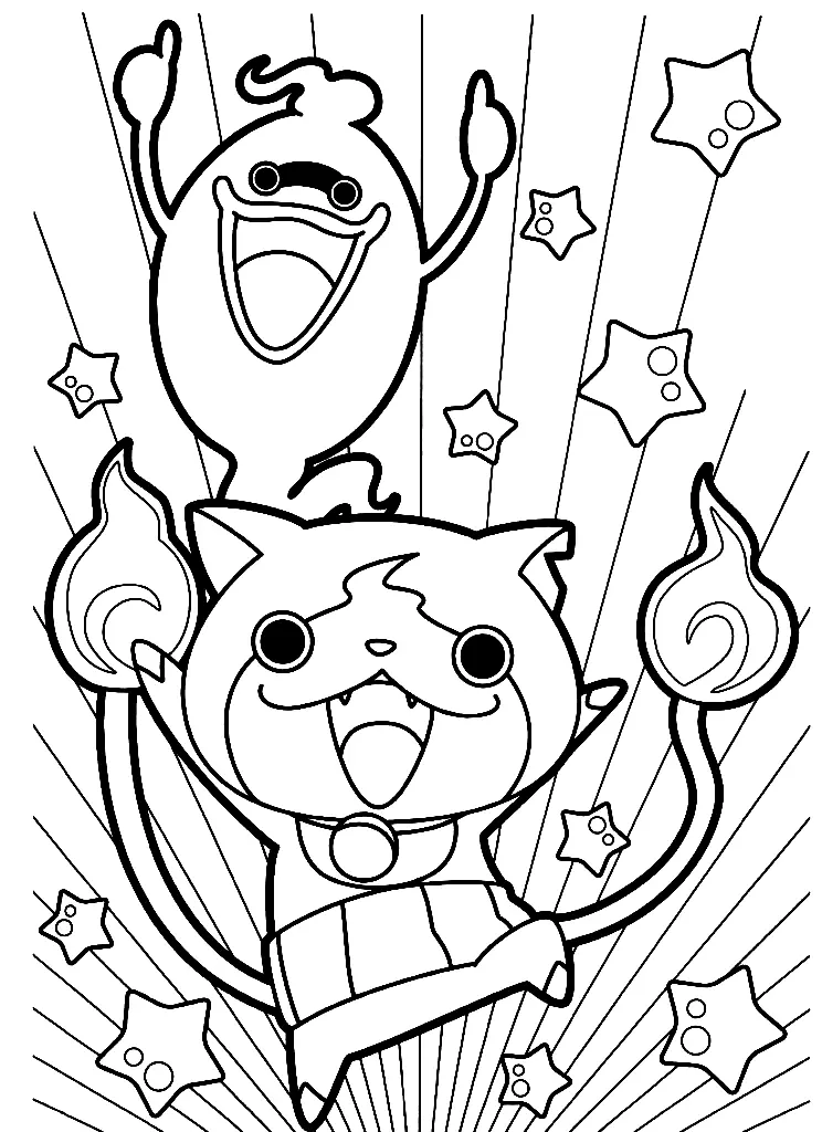 Desenhos de Jibanyan Para Colorir 13