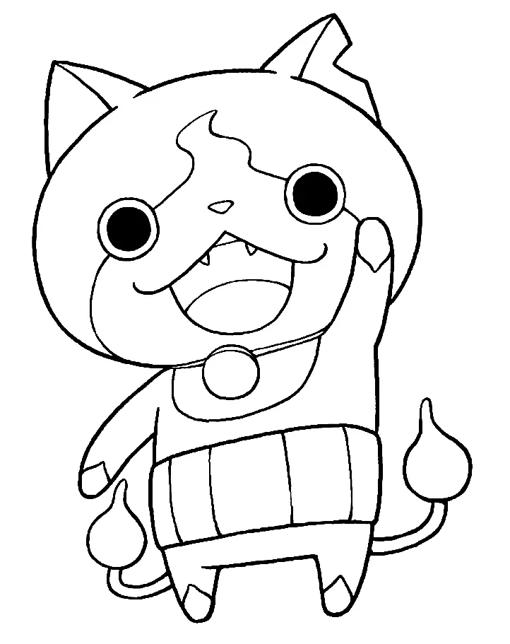 Desenhos de Jibanyan Para Colorir 15