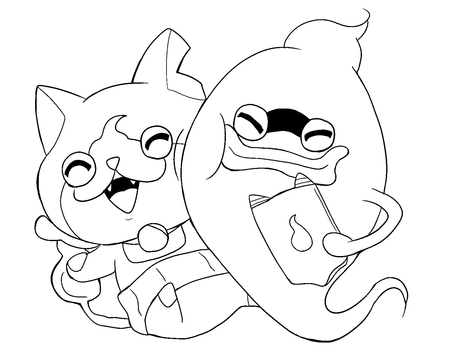 Desenhos de Jibanyan Para Colorir 18