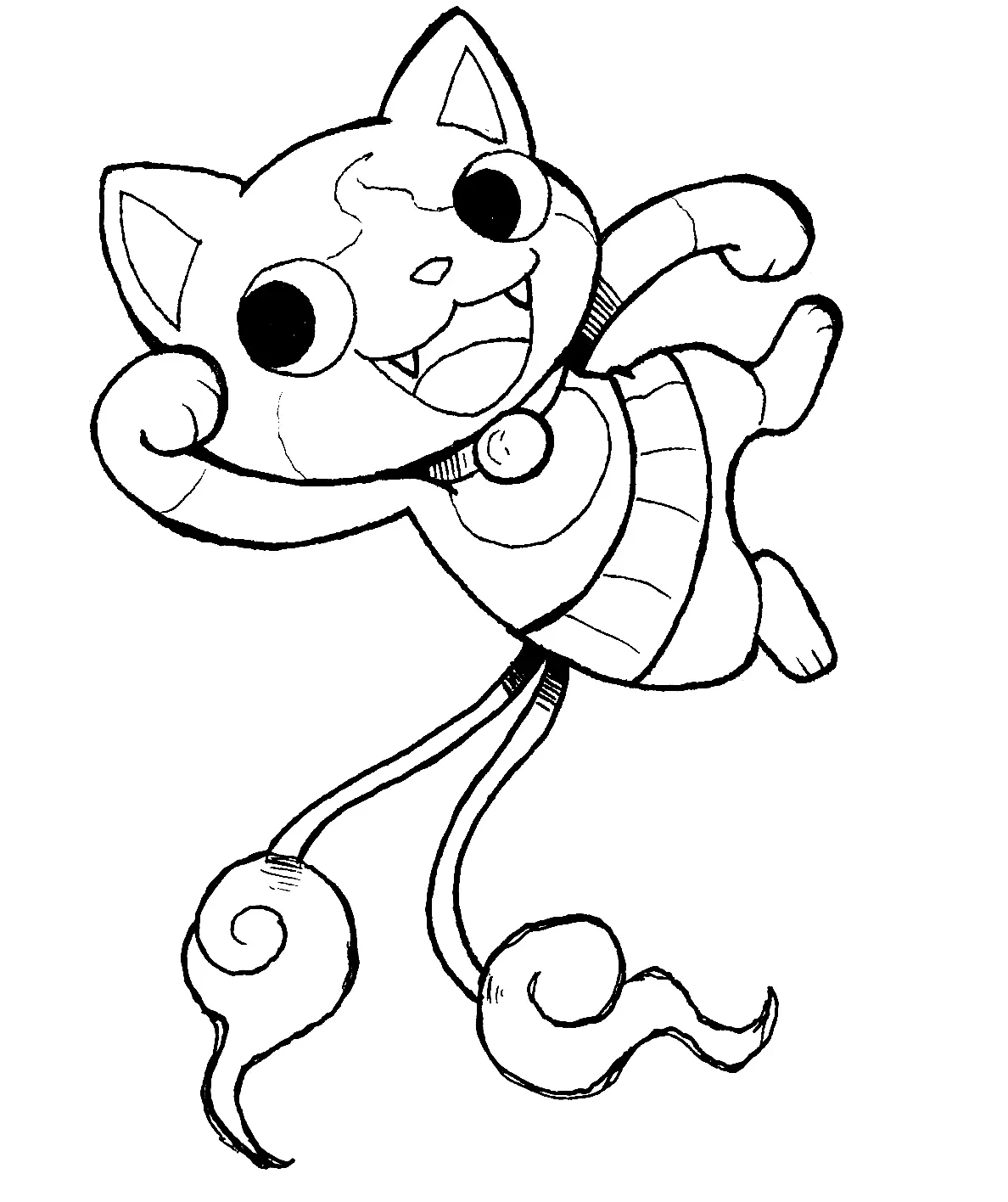 Desenhos de Jibanyan Para Colorir 21