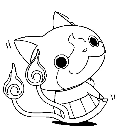 Desenhos de Jibanyan Para Colorir 24