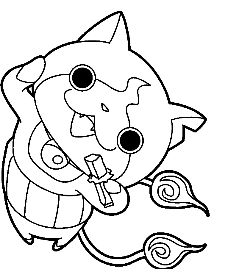 Desenhos de Jibanyan Para Colorir 25