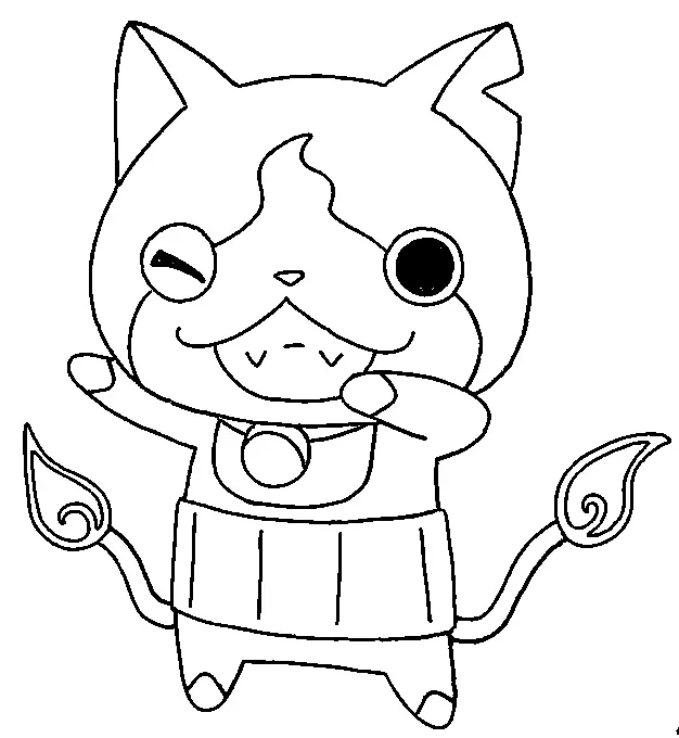 Desenhos de Jibanyan Para Colorir 29