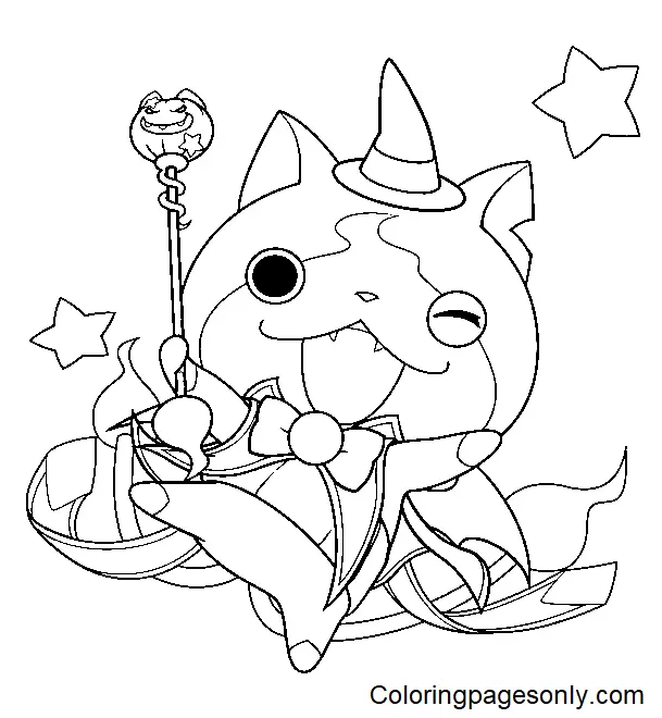 Desenhos de Jibanyan Para Colorir 3