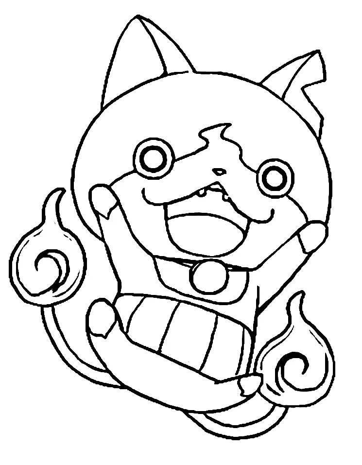 Desenhos de Jibanyan Para Colorir