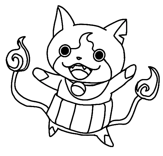 Desenhos de Jibanyan Para Colorir 6