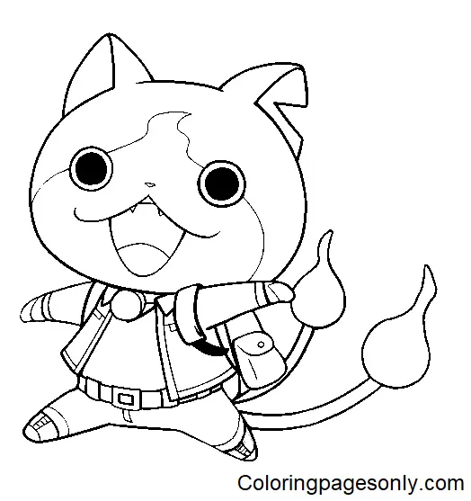 Desenhos de Jibanyan Para Colorir 8