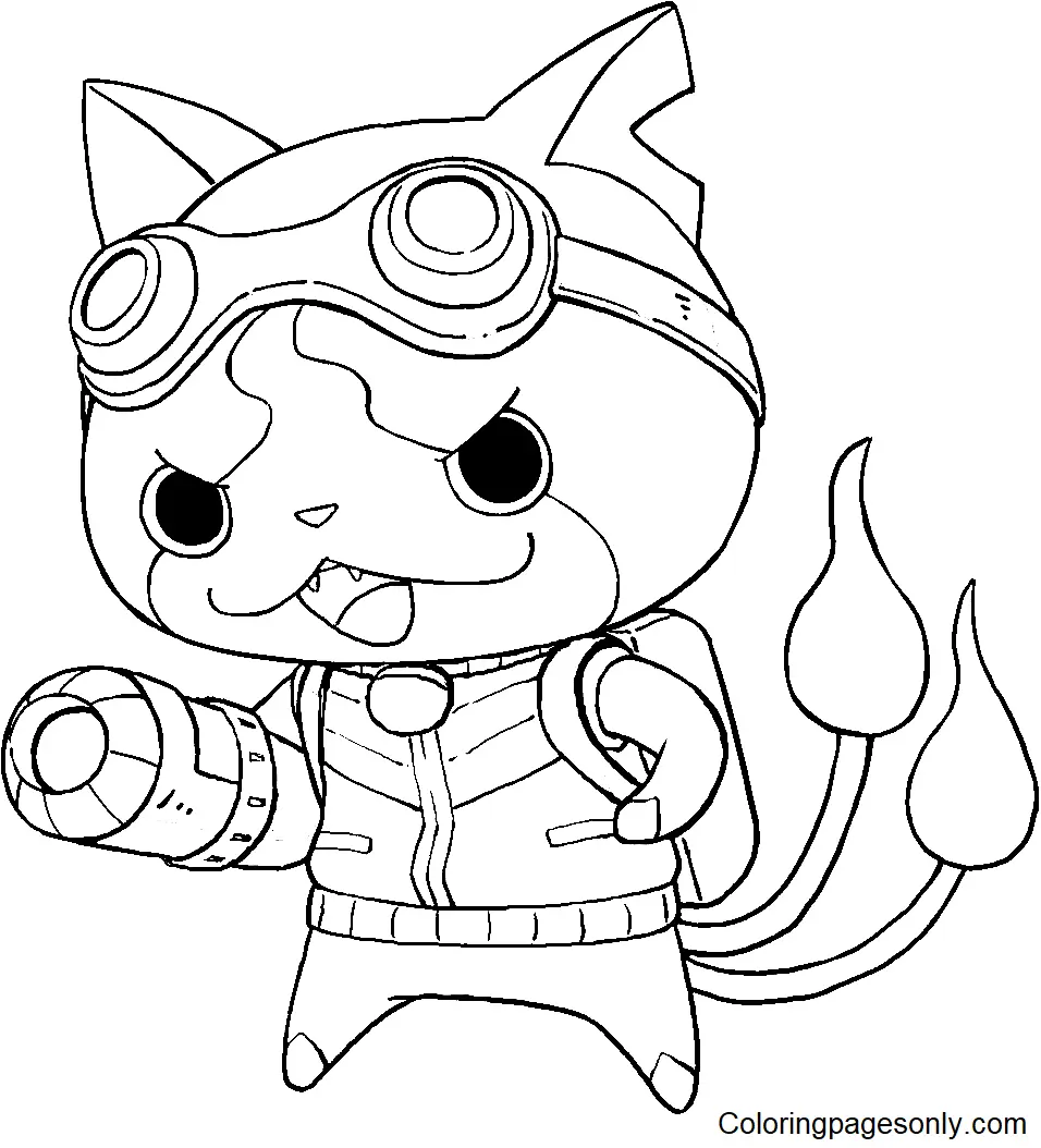 Desenhos de Jibanyan Para Colorir 9