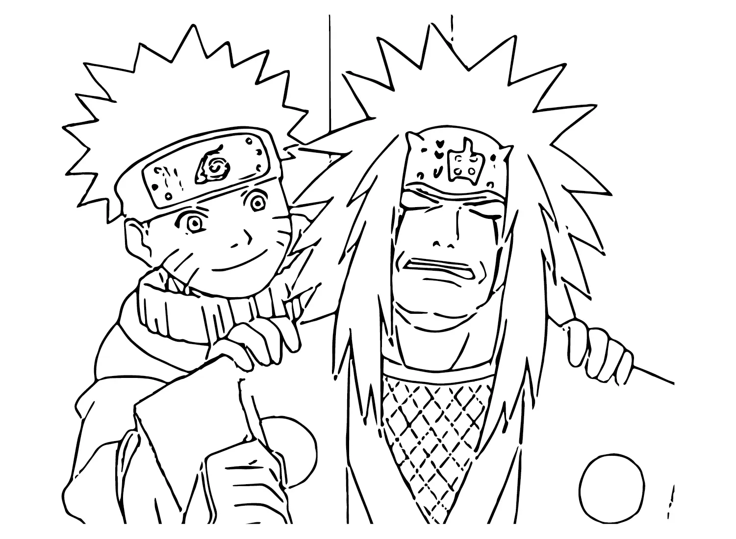 Desenhos de Jiraya Para Colorir 1