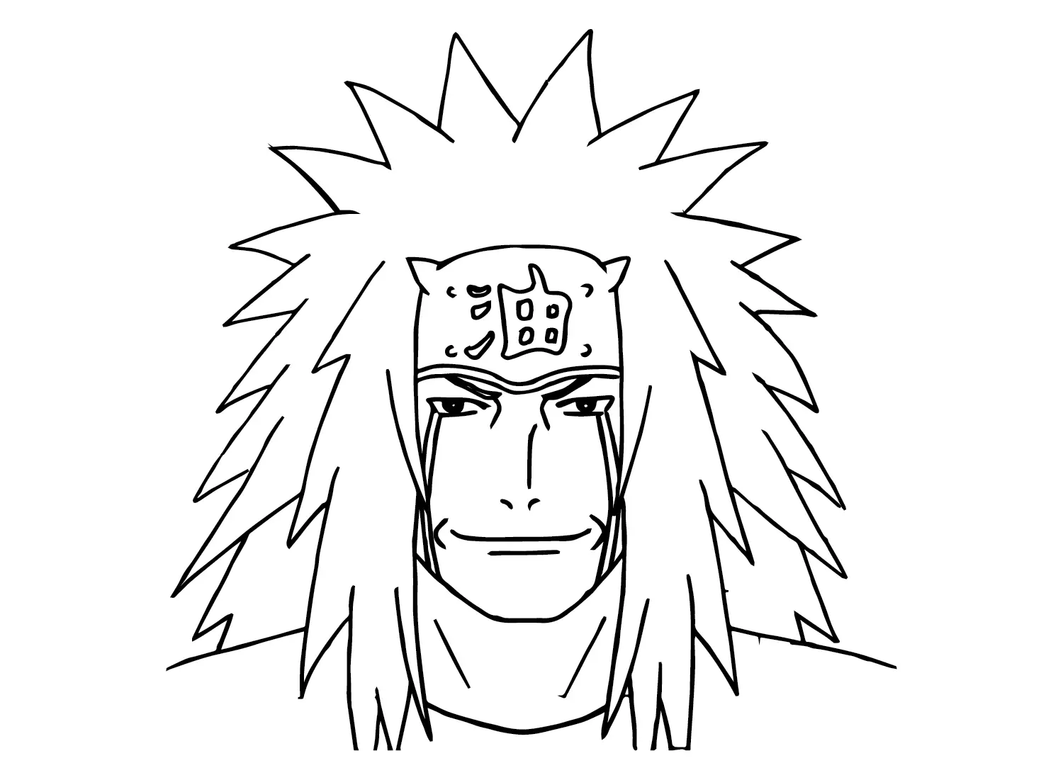 Desenhos de Jiraya Para Colorir 11