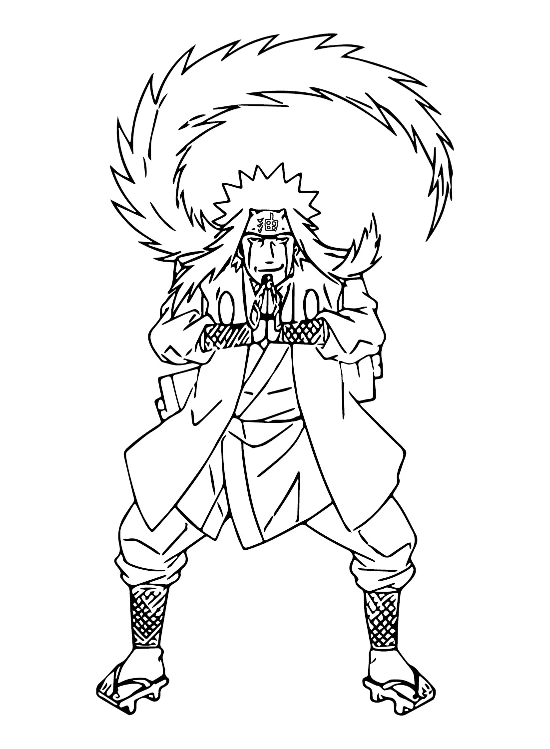 Desenhos de Jiraya Para Colorir 2