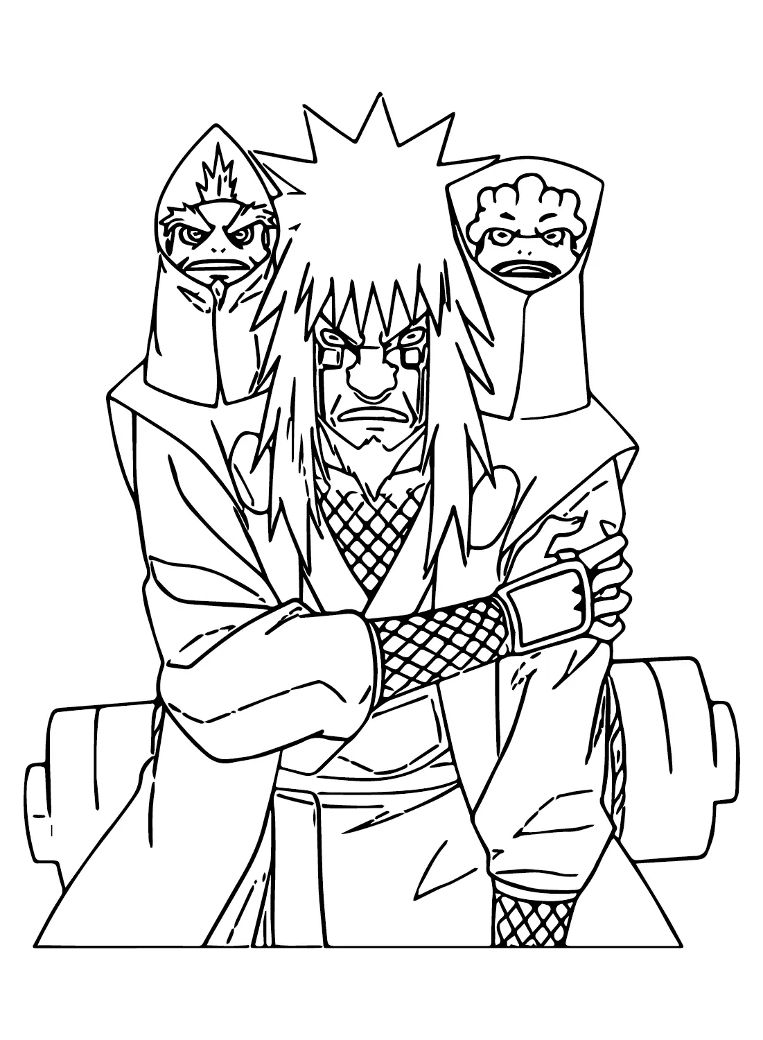 Desenhos de Jiraya Para Colorir 3