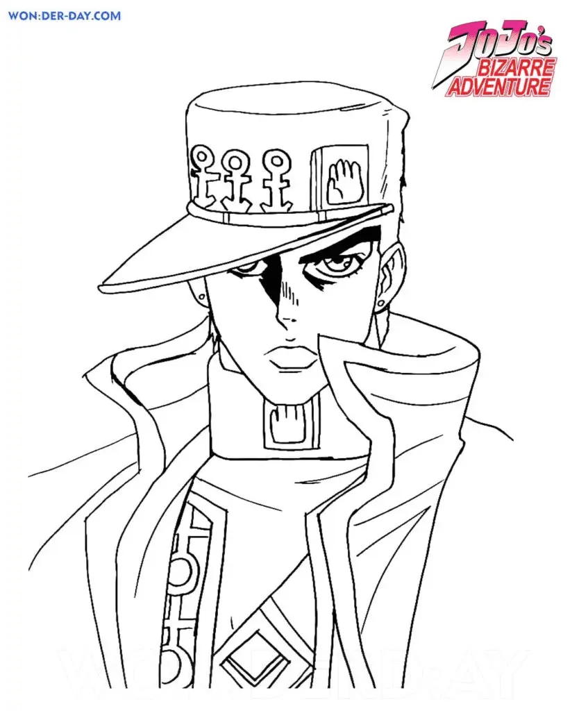 Desenhos de JoJo s Bizarre Adventure Para Colorir 18