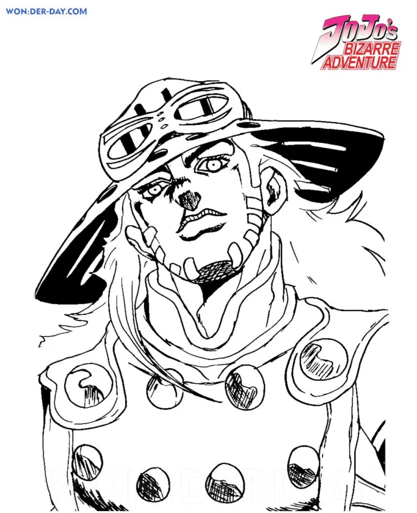 Desenhos de JoJo s Bizarre Adventure Para Colorir 22