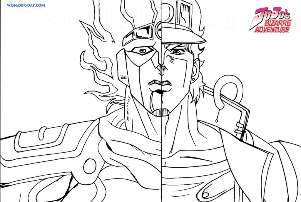 Desenhos de JoJo s Bizarre Adventure Para Colorir 3