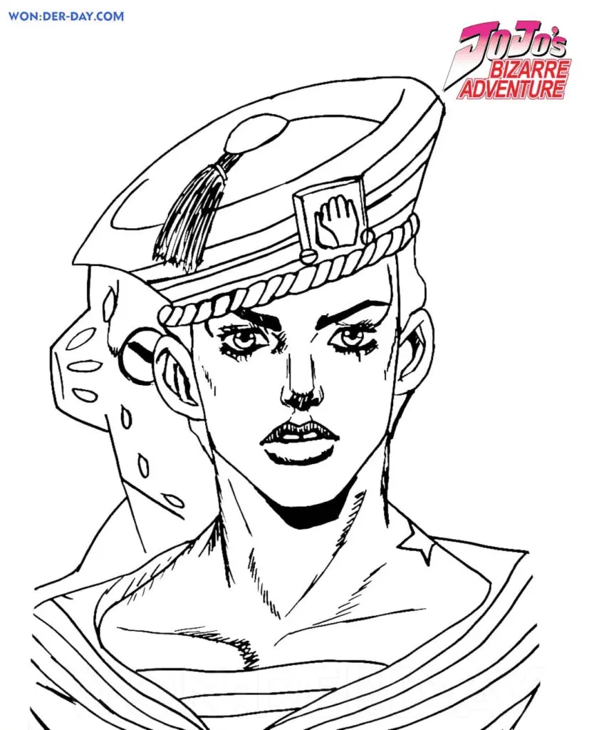 Desenhos de JoJo s Bizarre Adventure Para Colorir 43