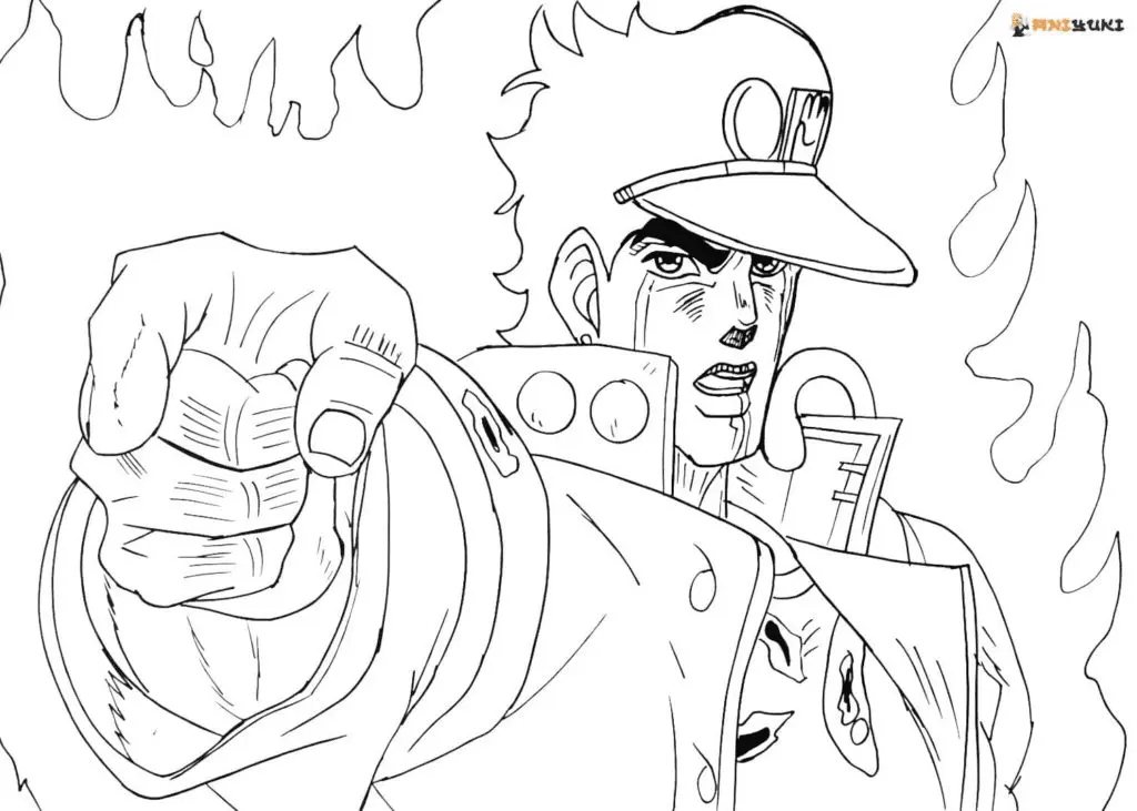 Desenhos de JoJo s Bizarre Adventure Para Colorir 7