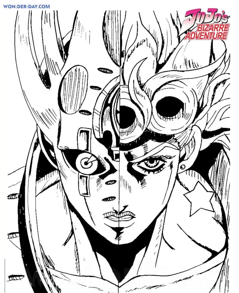 Desenhos de JoJo s Bizarre Adventure Para Colorir 9