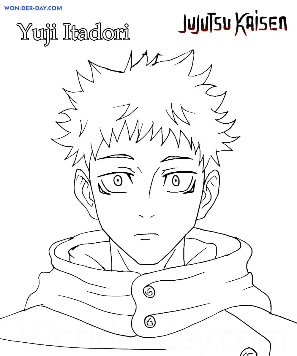 Desenhos de Jujutsu Kaisen Para Colorir 10