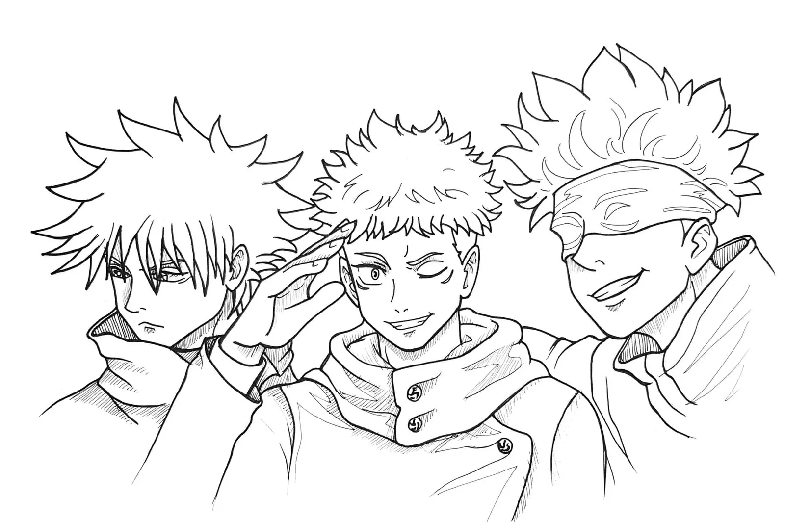 Desenhos de Jujutsu Kaisen Para Colorir 2