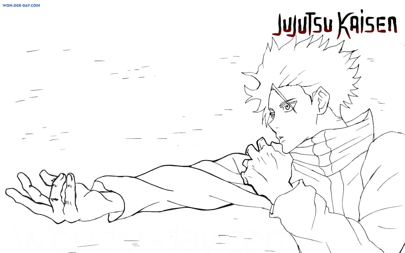 Desenhos de Jujutsu Kaisen Para Colorir 38