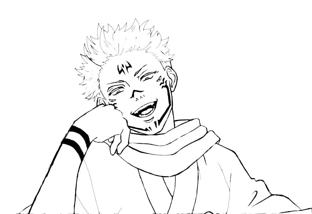 Desenhos de Jujutsu Kaisen Para Colorir 6