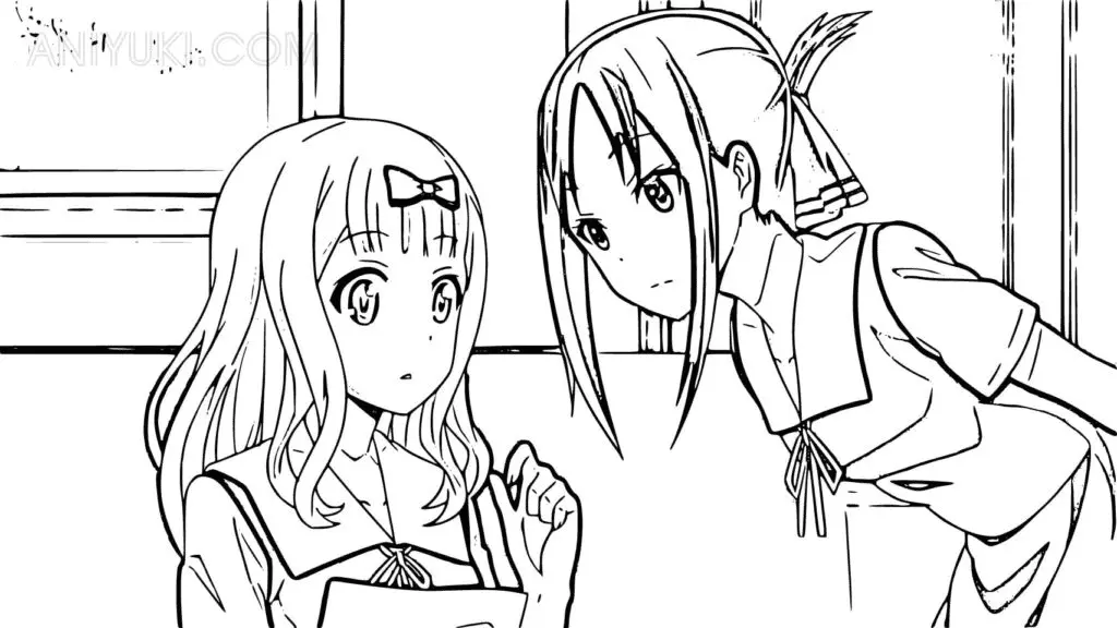 Desenhos de Kaguya Sama Love Is War Para Colorir 38