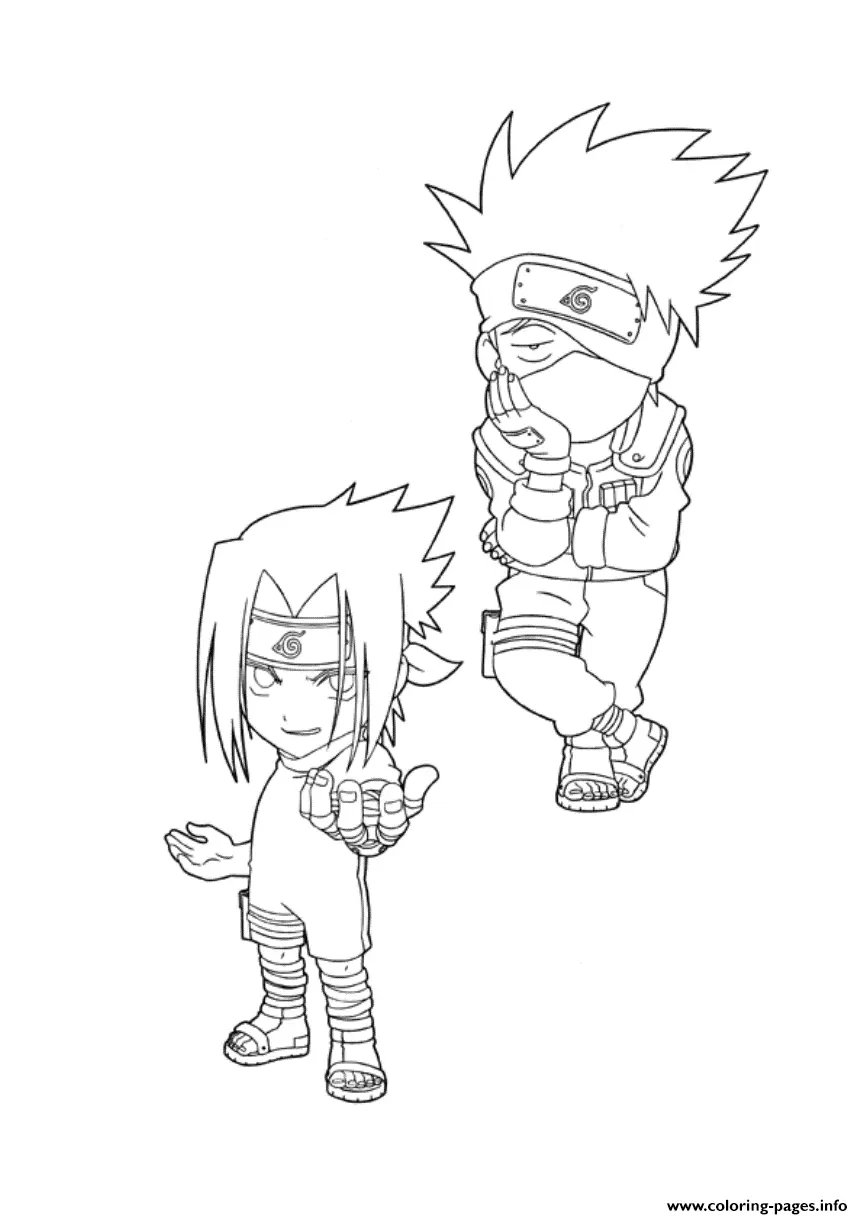 Desenhos de Kakashi Para Colorir 10