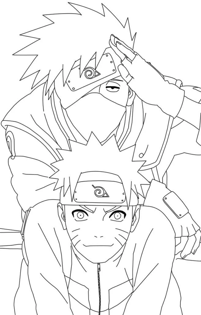 Desenhos de Kakashi Para Colorir 17