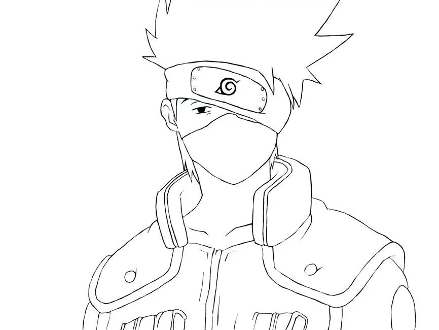 Desenhos de Kakashi Para Colorir 18