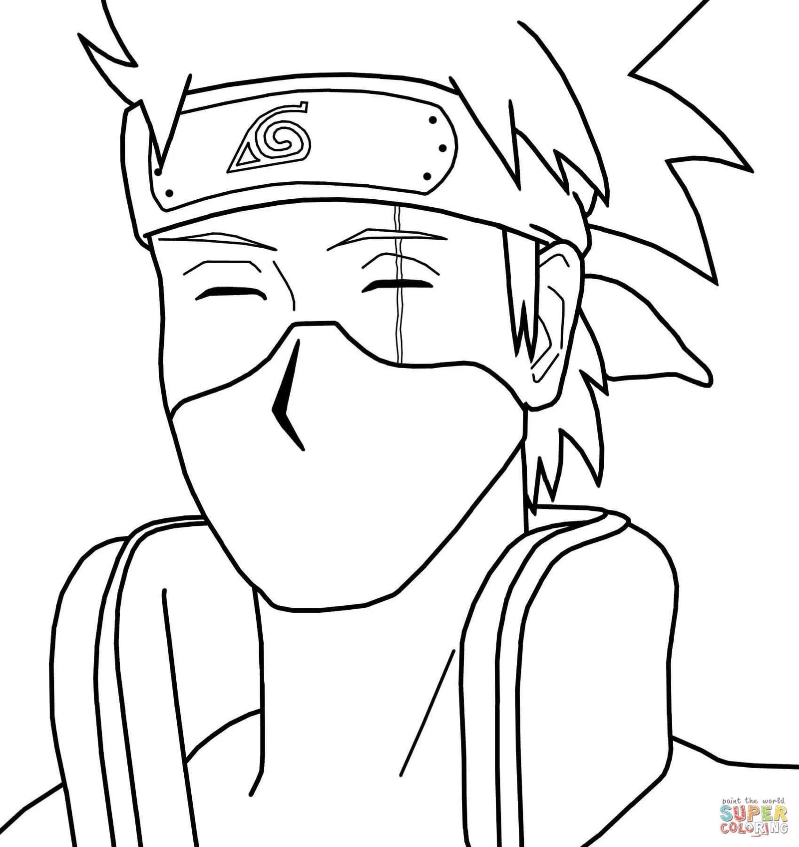 Desenhos de Kakashi Para Colorir 2