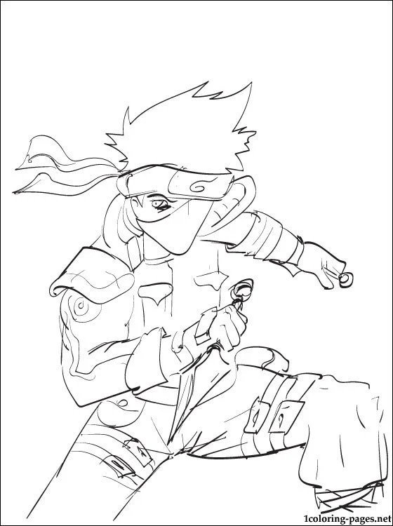 Desenhos de Kakashi Para Colorir 21