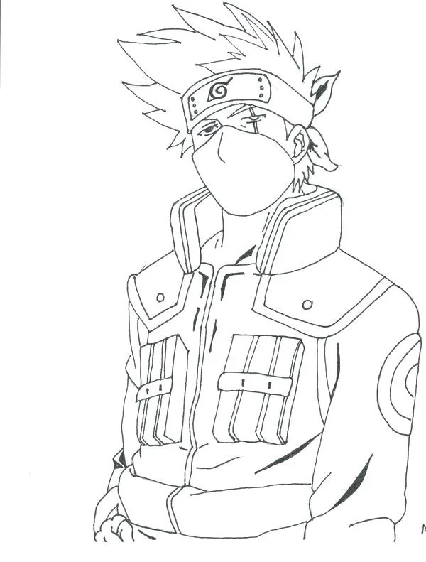 Desenhos de Kakashi Para Colorir 22